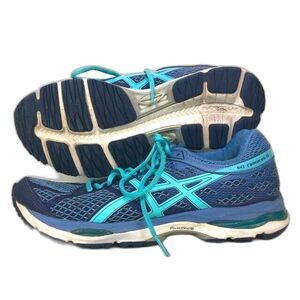 Asics Gel-Cumulus 17 - Women’s Sz 9 - Two-Tone Blue Running Jogging Shoes- T5D8N